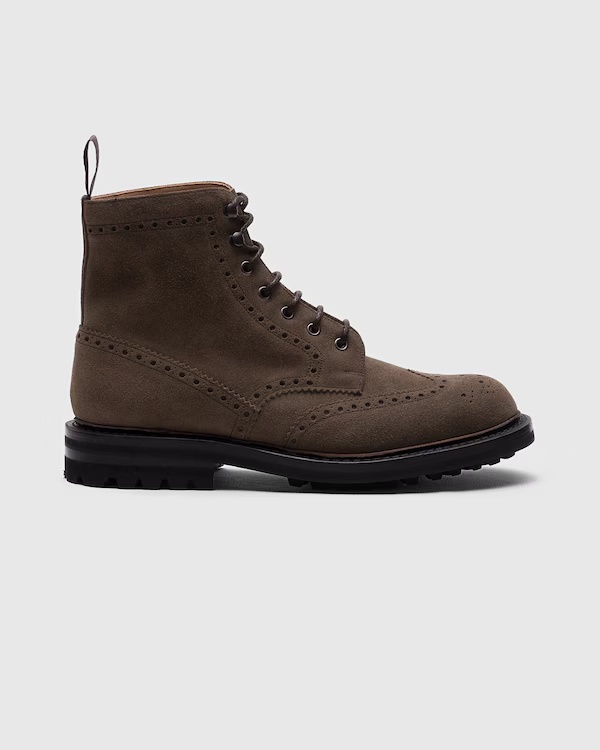 Suede Lace-Up Boot Mud