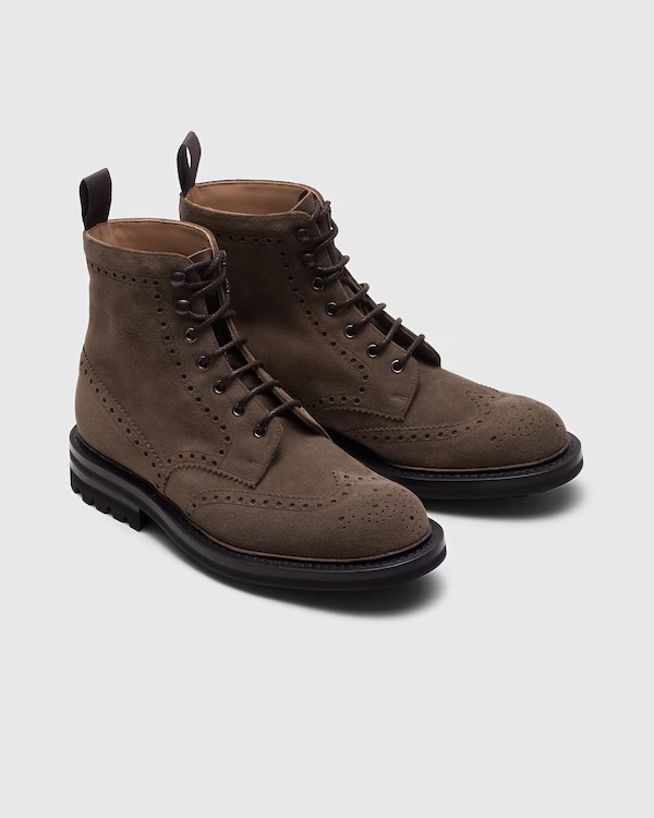 Suede Lace-Up Boot Mud