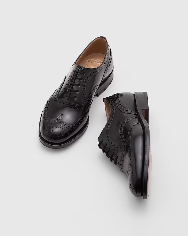 Polished Binder Oxford Brogue Black