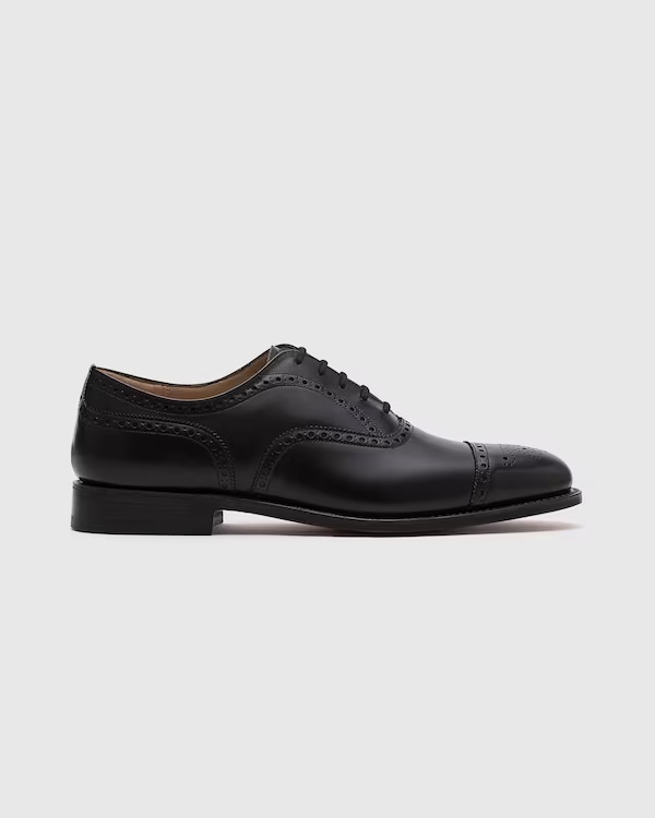 Calf Leather Oxford Brogue Black