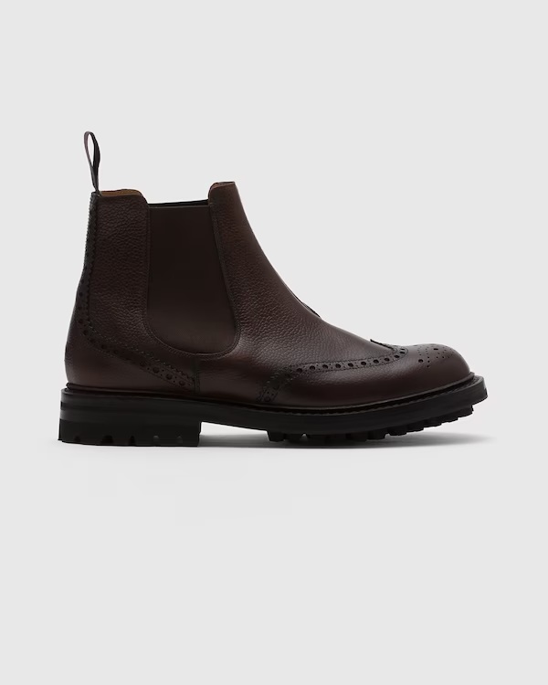 Highland Grain Chelsea Boot Brogue Ebony