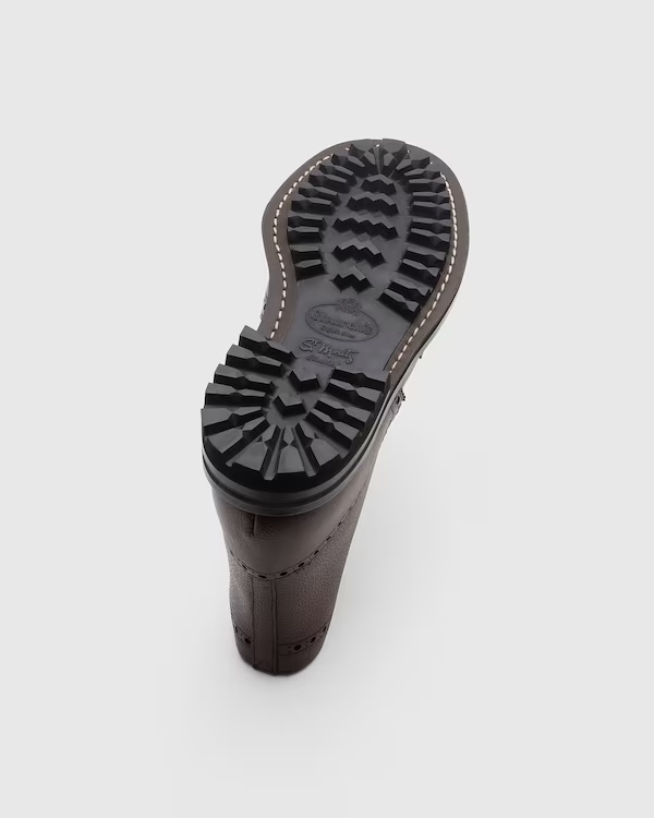 Highland Grain Lace-Up Boot Brogue Ebony