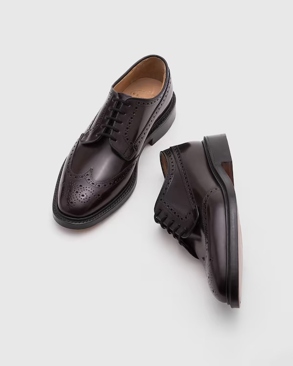 Polished Binder Derby Brogue Burgundy