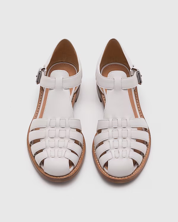 Prestige Calf Leather Sandal White 5 Prestige Calf Leather Sandal White