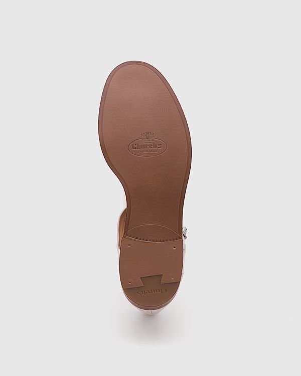 Prestige Calf Leather Sandal White 6 Prestige Calf Leather Sandal White