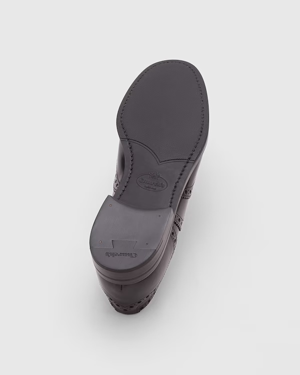 Brushed calfskin lace-ups Black