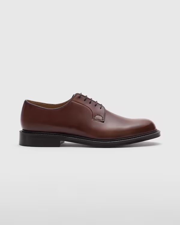 Bleached Calfskin Derby Burnt