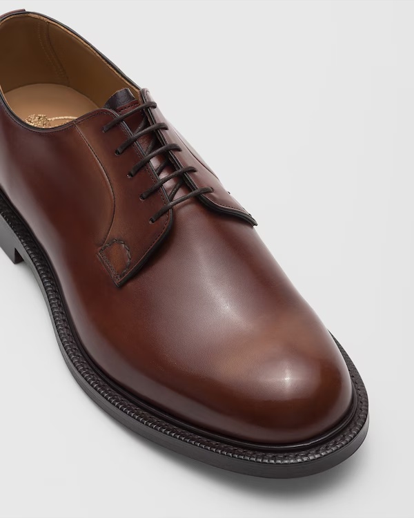 Bleached Calfskin Derby Burnt 3 Bleached Calfskin Derby Burnt