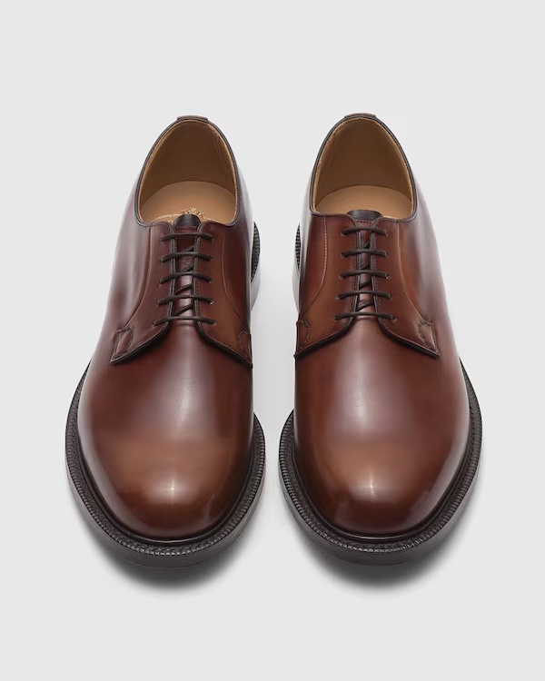 Bleached Calfskin Derby Burnt 5 Bleached Calfskin Derby Burnt