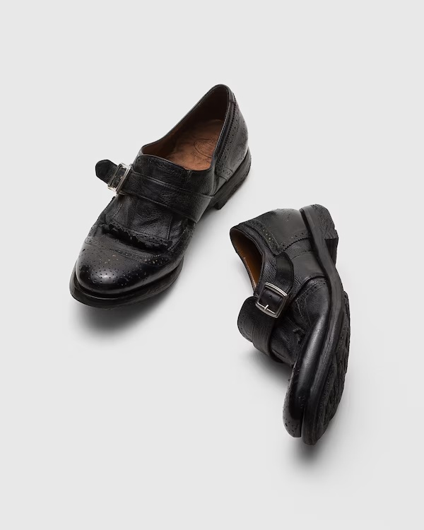 Glacé Calf Monk Strap Black