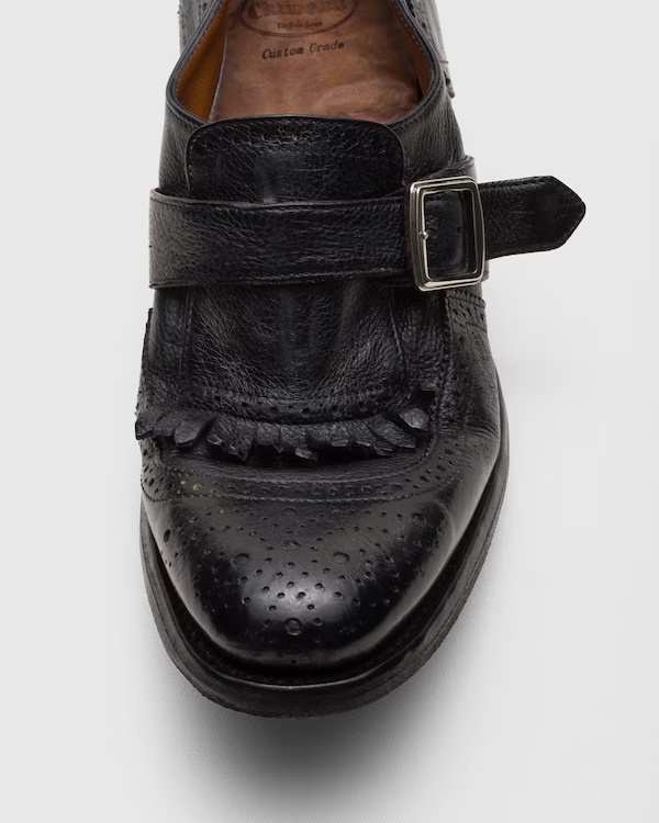 Glacé Calf Monk Strap Black 3 Glacé Calf Monk Strap Black
