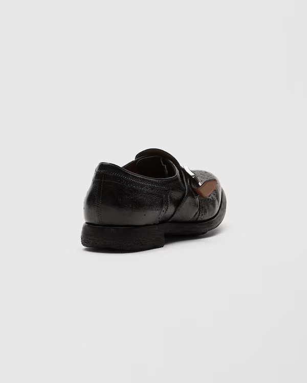Glacé Calf Monk Strap Black 4 Glacé Calf Monk Strap Black