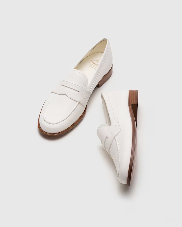Nappa Leather Loafer Ivory