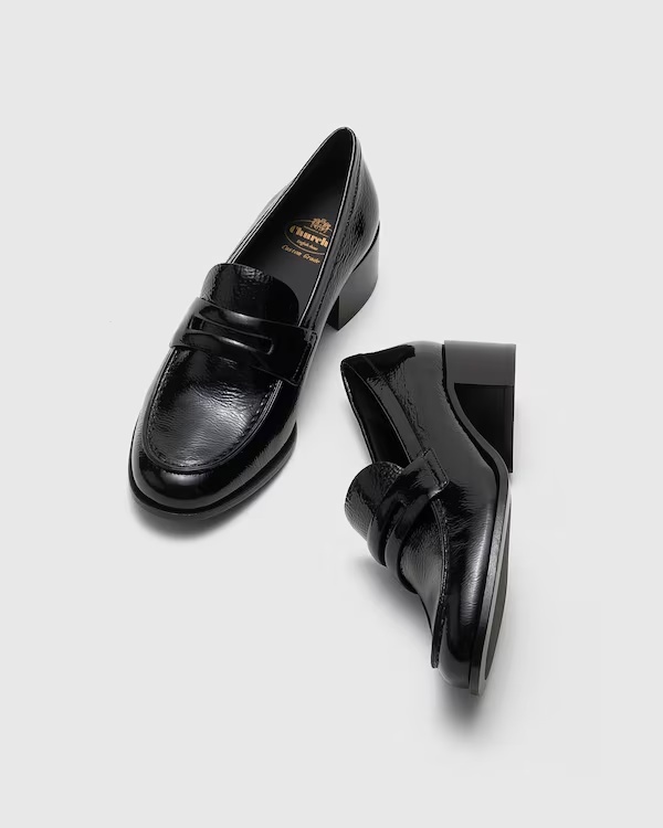 Naplak Patent Leather Loafer Black