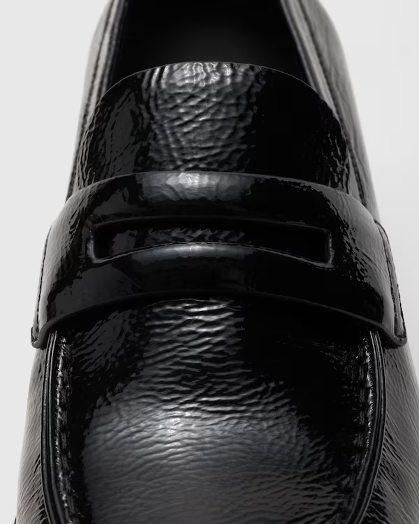 Naplak Patent Leather Loafer Black