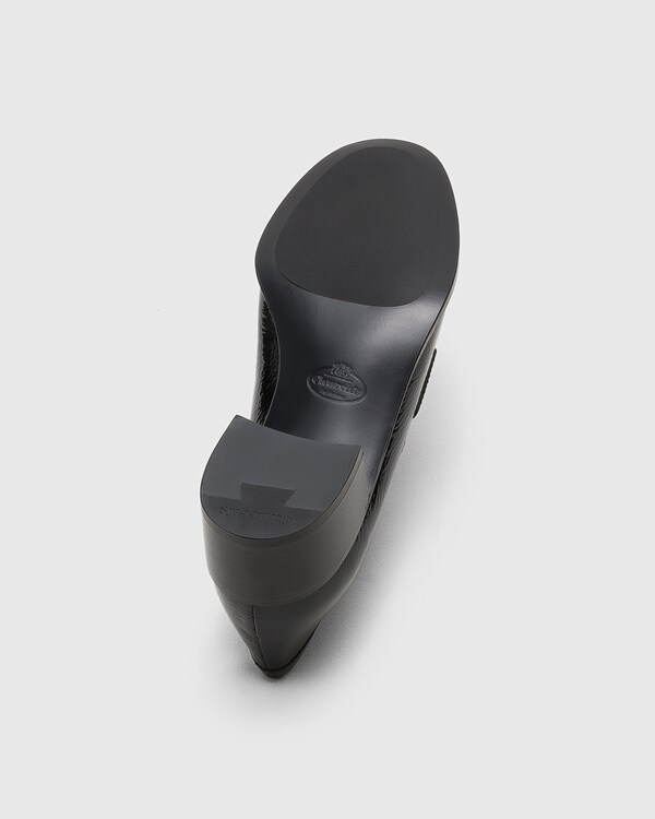 Naplak Patent Leather Loafer Black