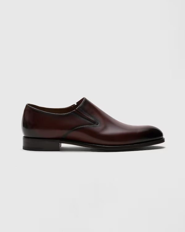 Doha Leather Formal Slip-on Burnt