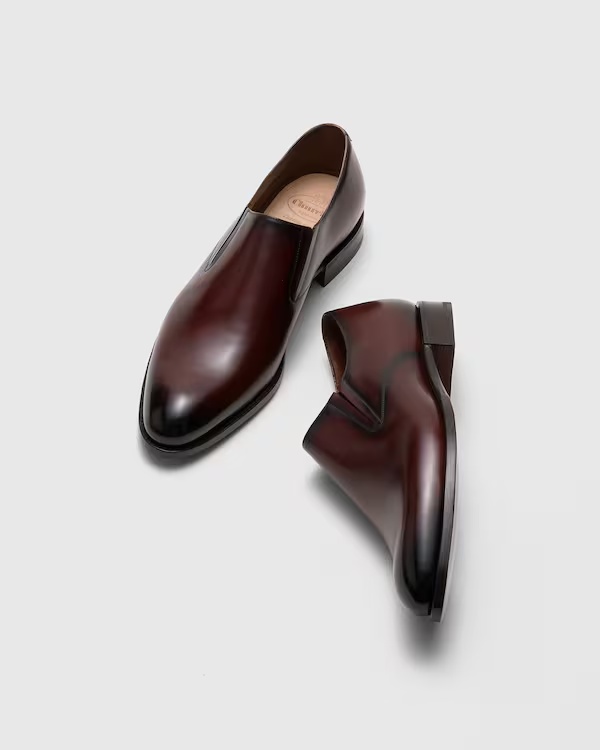 Doha Leather Formal Slip-on Burnt