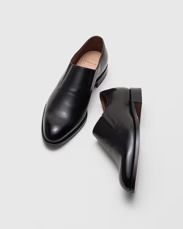 Doha Leather Formal Slip-on Black