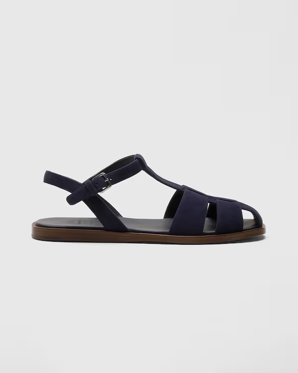 Suede Sandal Blue