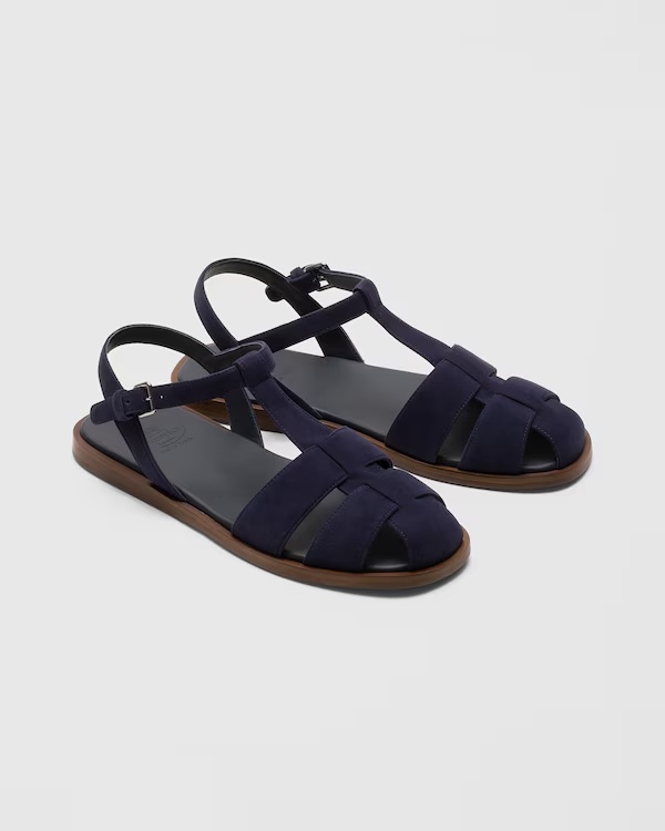 Suede Sandal Blue
