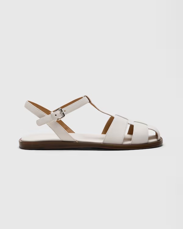 Nappa Leather Sandal Ivory