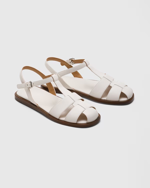 Nappa Leather Sandal Ivory
