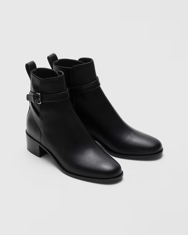 Fumé Calfskin Boot Black