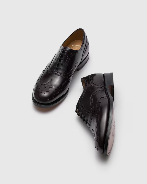 Polished Binder Oxford Brogue Burgundy