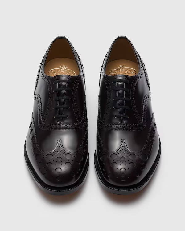 Polished Binder Oxford Brogue Burgundy
