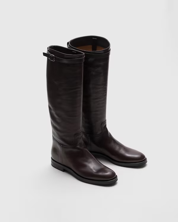 Buffalo Leather Boot Ebony