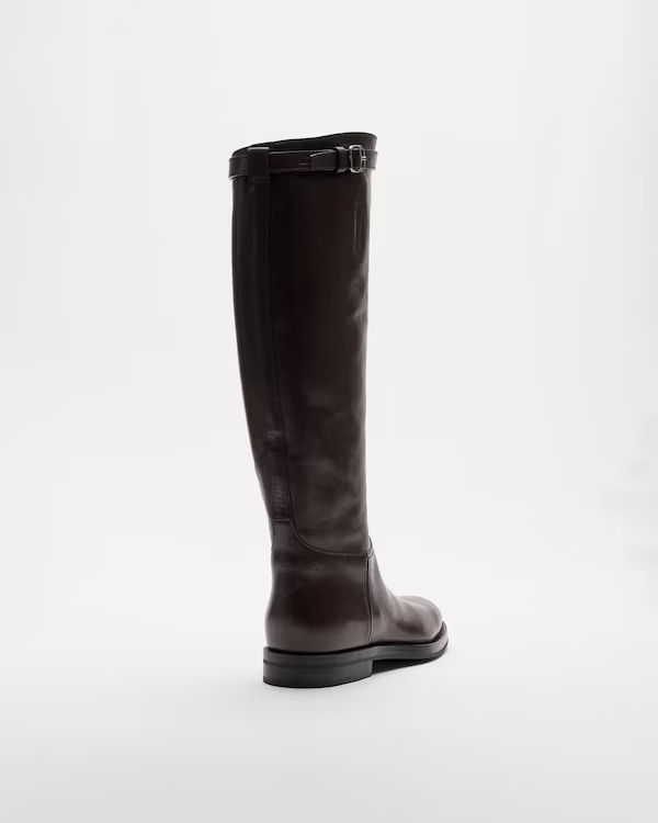 Buffalo Leather Boot Ebony