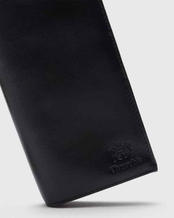 Large Soft Calfskin Coat Wallet Black 4 Large Soft Calfskin Coat Wallet Black