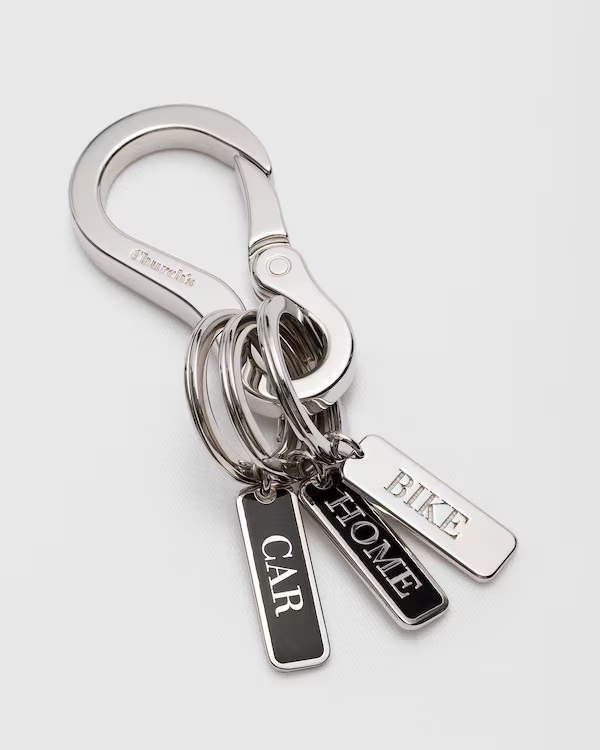 Enameled Steel Charm Black
