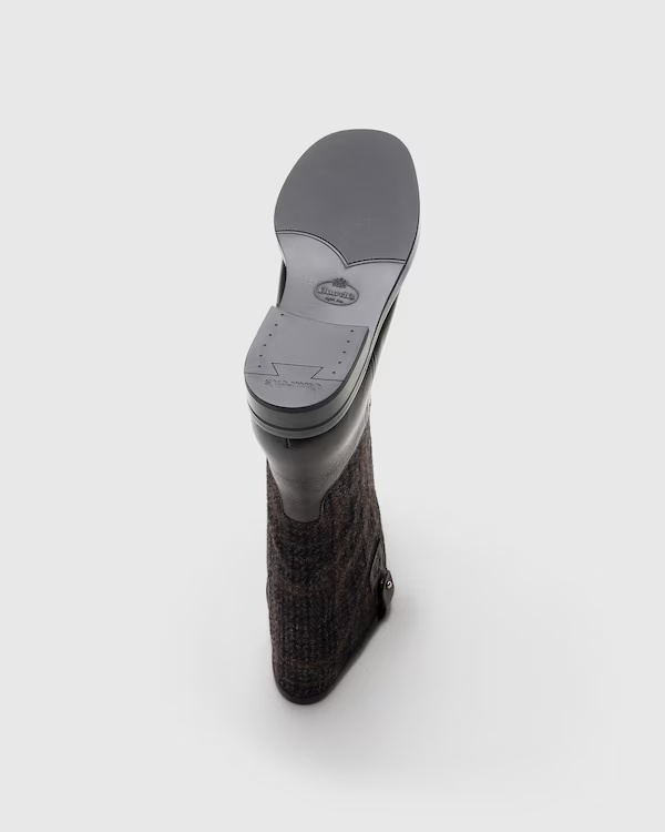 Soft Grain Leather Boot Black