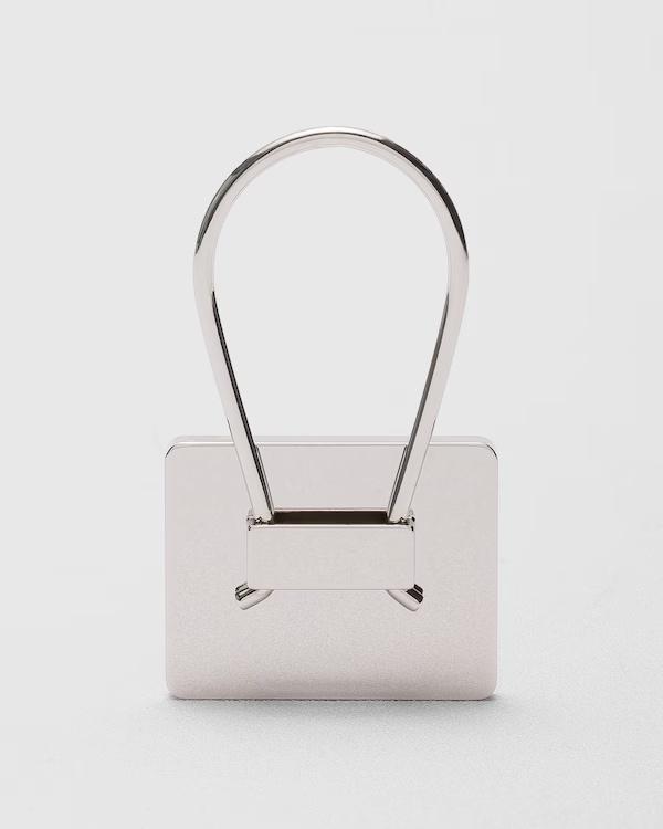Leather and Metal Charm Black