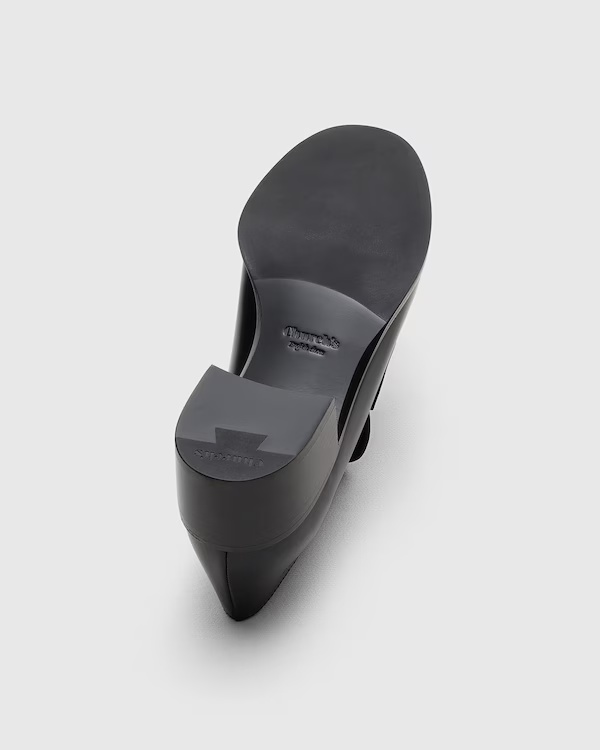 Polished Fumé Leather Loafer Black 6 Polished Fumé Leather Loafer Black