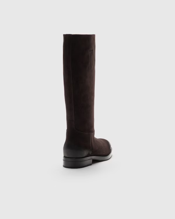 Suede Boot with Antique Finish Ebony 4 Suede Boot with Antique Finish Ebony