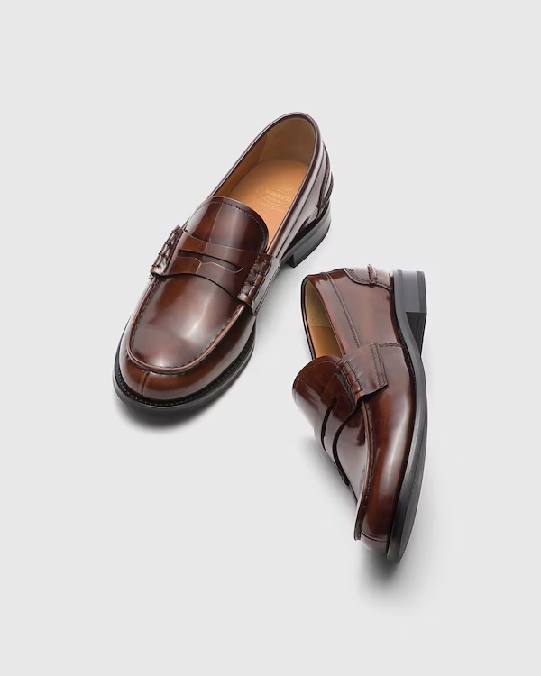 Polished Fumè Loafer Tabac