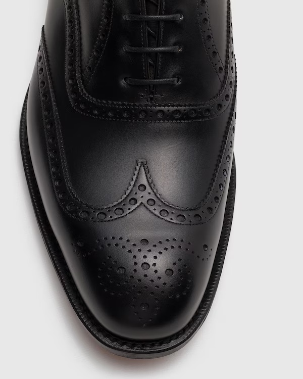 Calf Leather Oxford Brogue Black