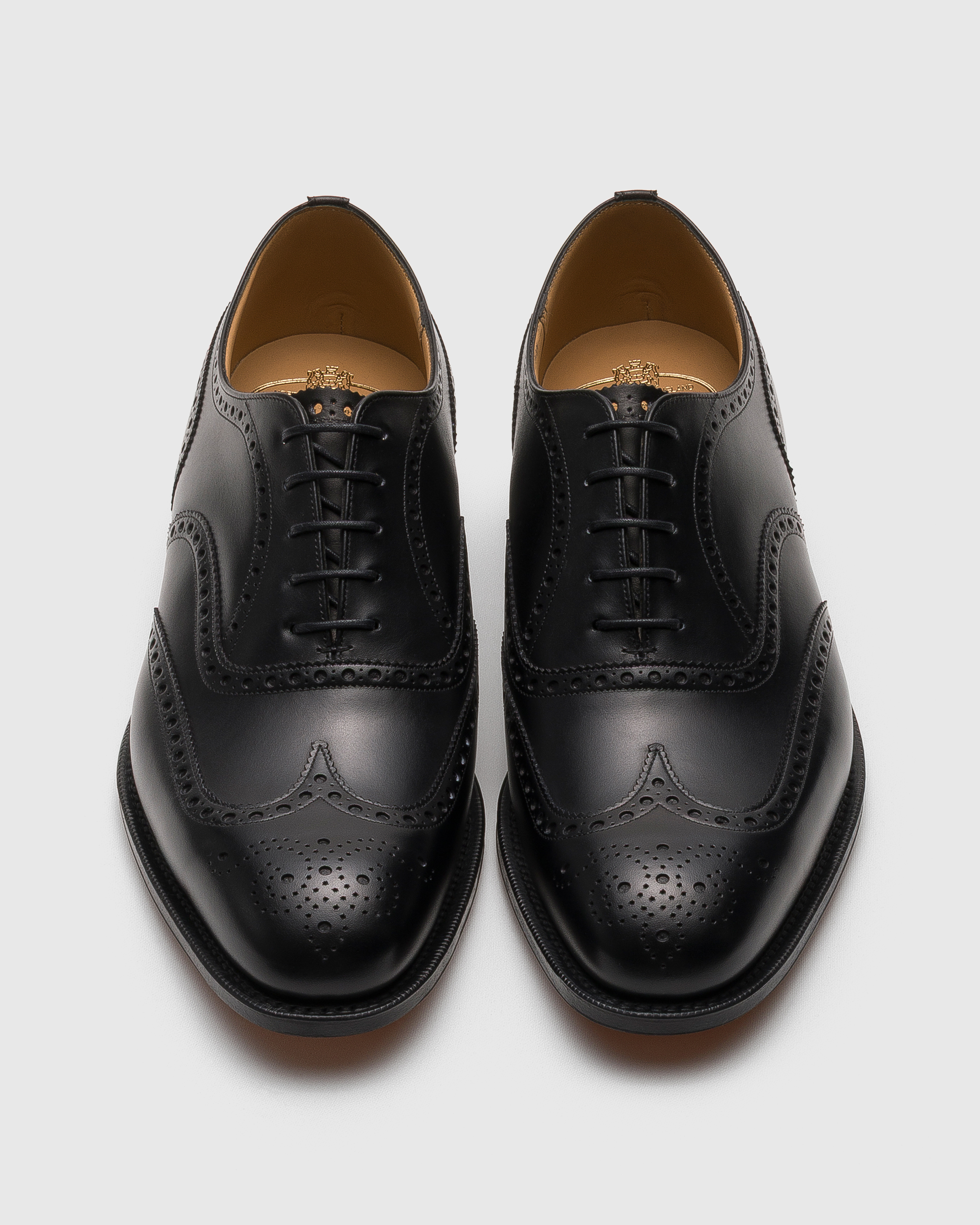 Calf Leather Oxford Brogue Black