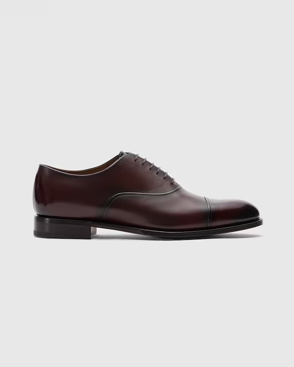 Doha Leather Oxford Burnt