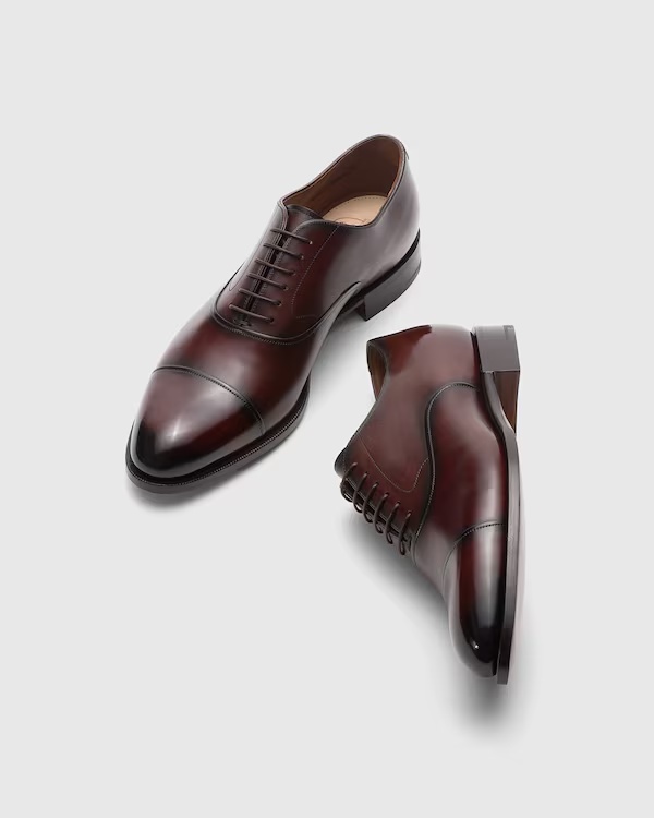 Doha Leather Oxford Burnt