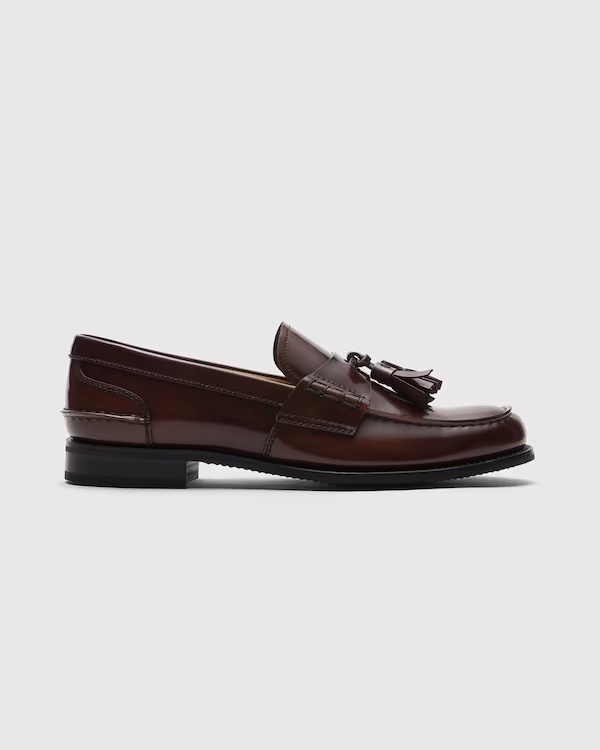 Fumé Brushed Calfskin Loafer Tabac
