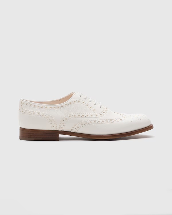 Deerskin Oxford Brogue Ivory