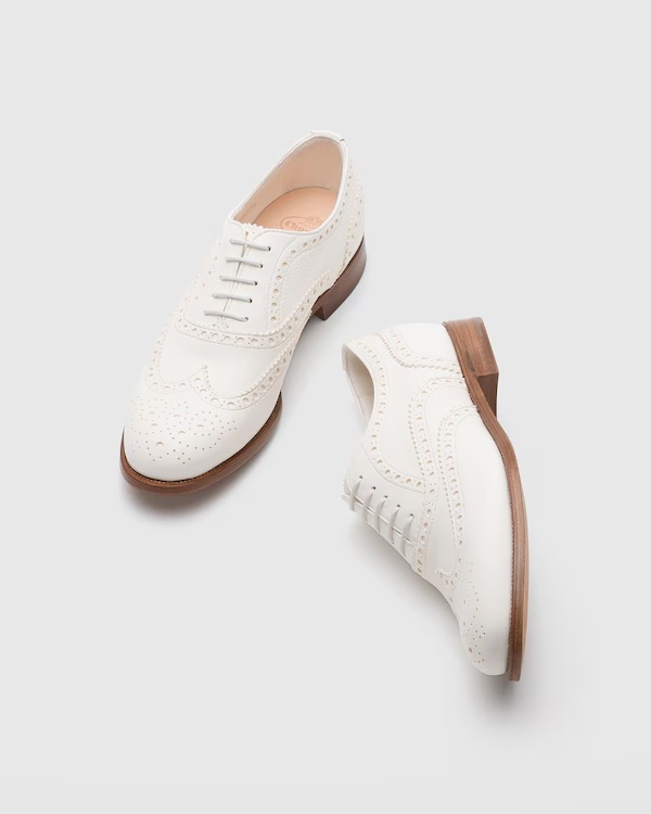 Deerskin Oxford Brogue Ivory