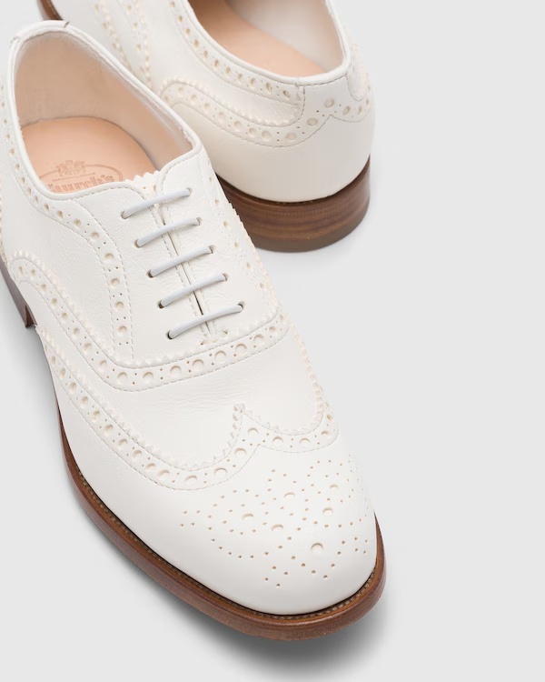 Deerskin Oxford Brogue Ivory