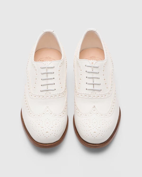 Deerskin Oxford Brogue Ivory