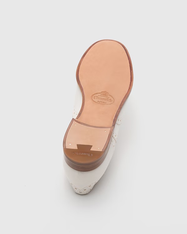Deerskin Oxford Brogue Ivory