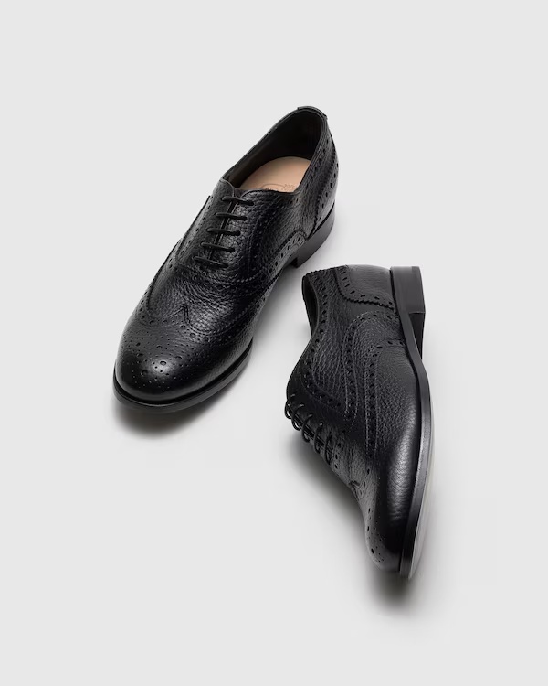 Deerskin Oxford Brogue Black